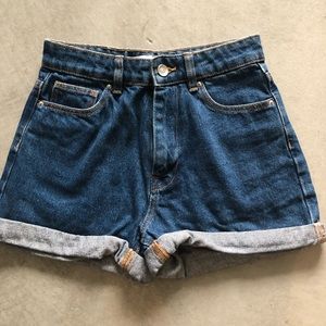 ZARA high waisted denim shorts
